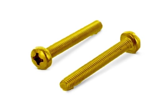 Гвинт, головка напівкругла M5x20 4.8 шліц хрестоподібний (PH), цинк жовтий